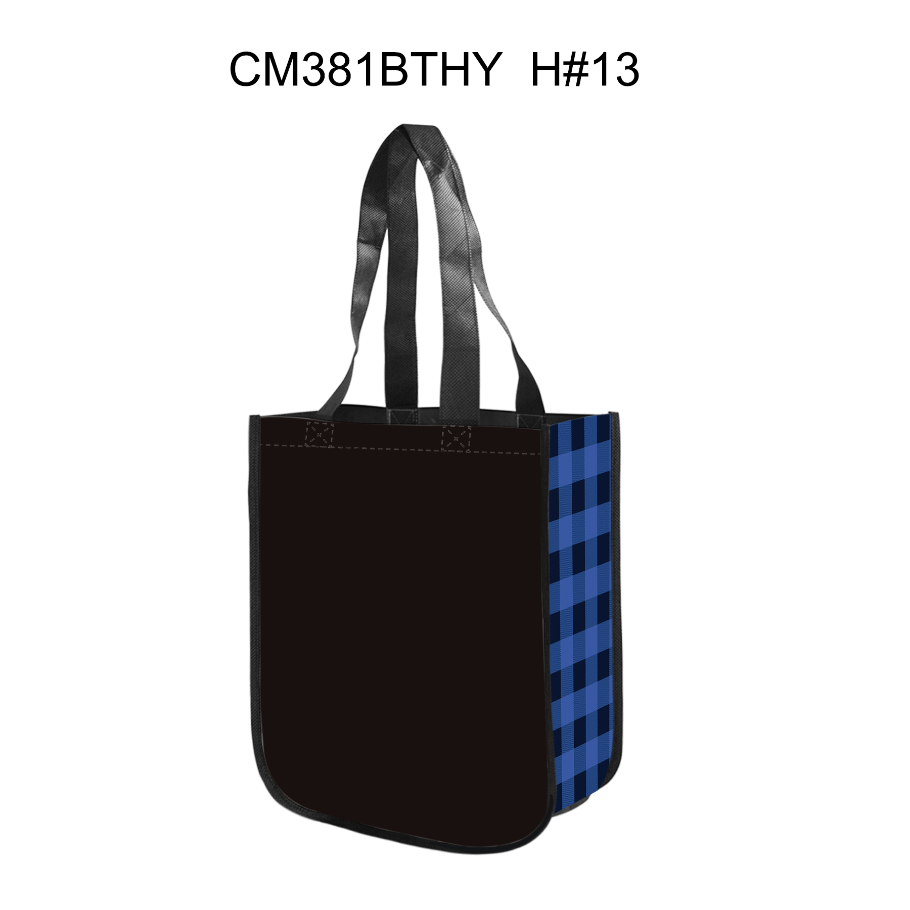 Free Shipping Christmas Design Gusset Laminated Tote Bag 8