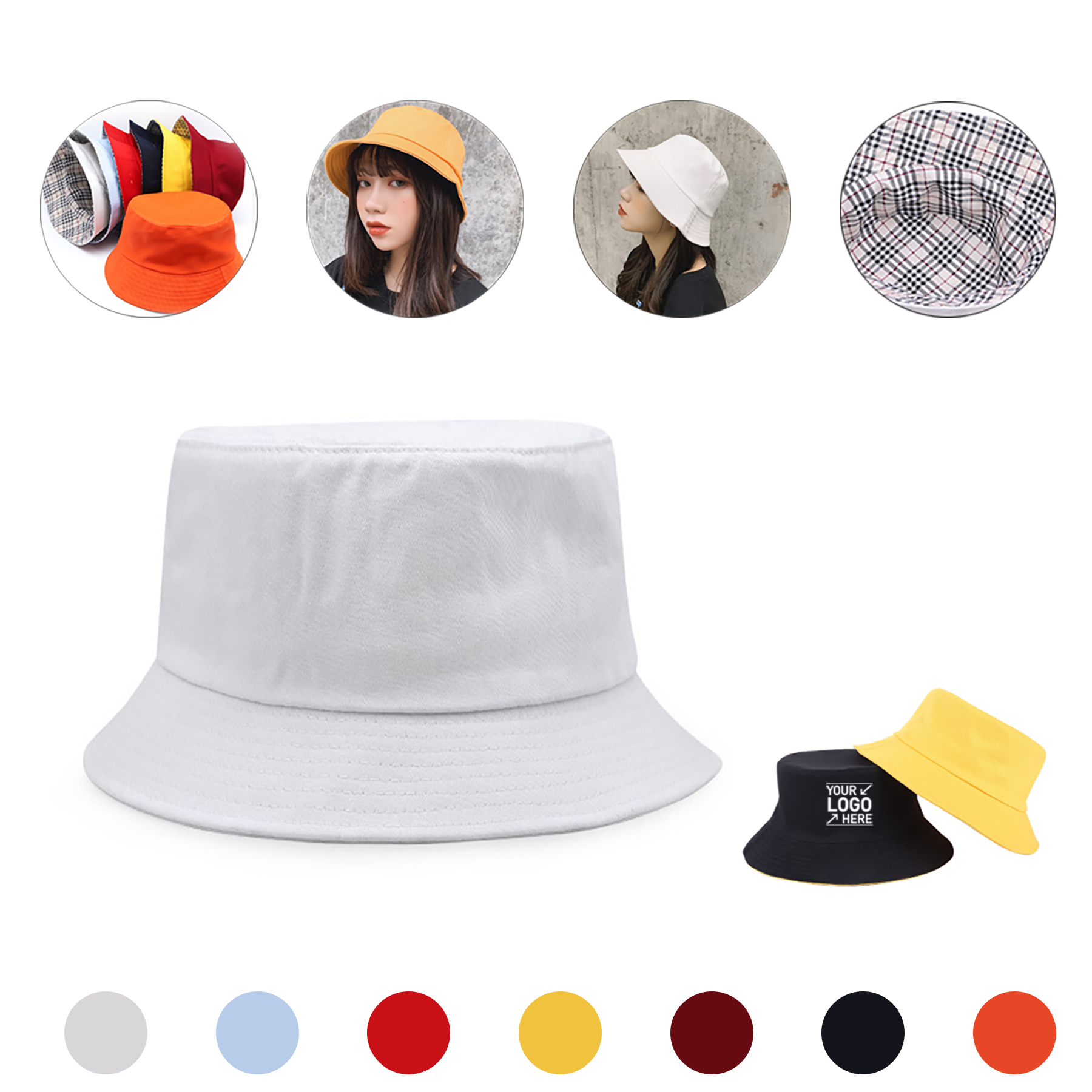 Cotton Sun-Proof Bucket Hat 2