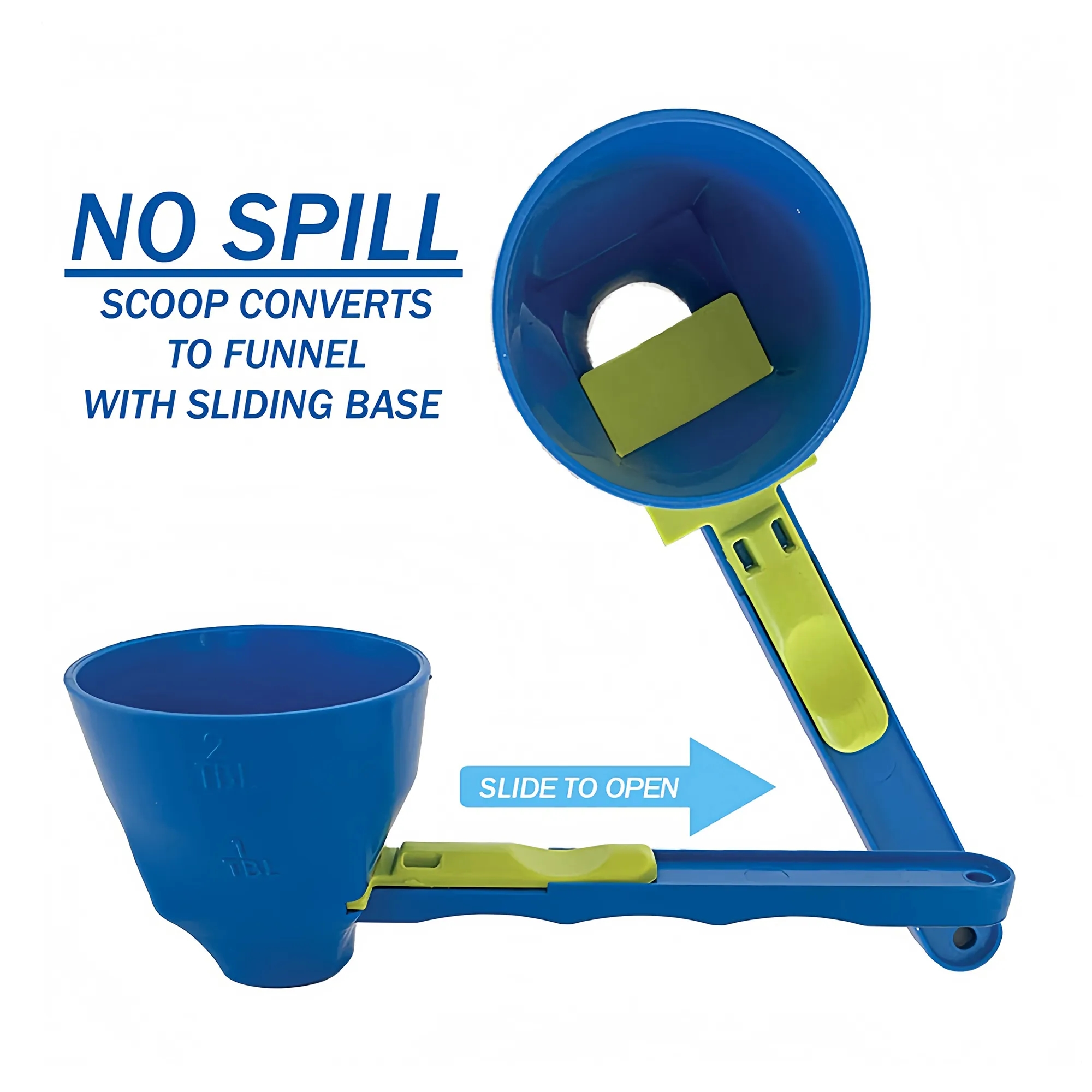 Mess Free Measuring Funnel Sliding Spoon 9