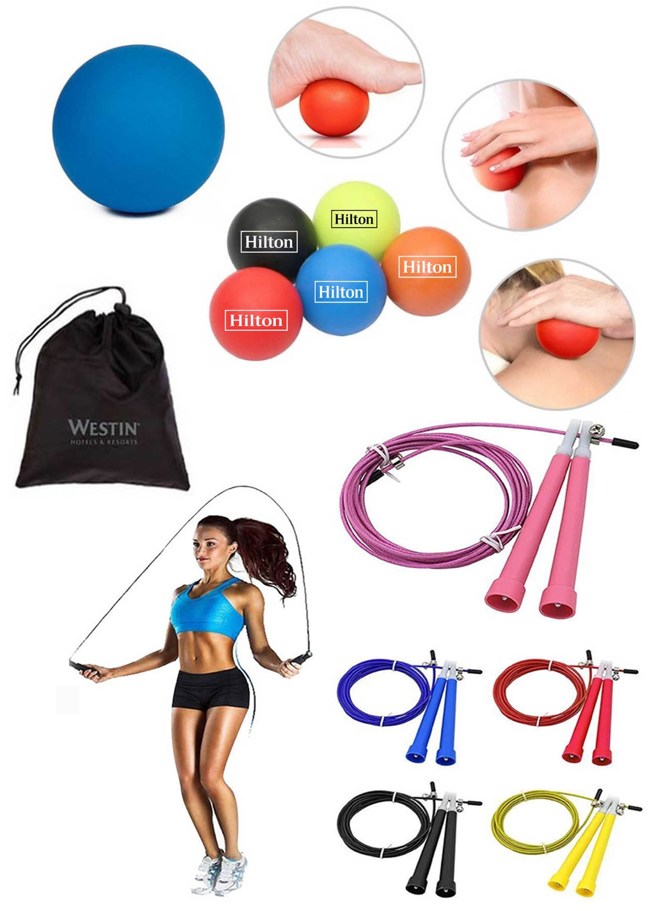 iBank ® Exercise Massage Ball + Jump Rope 3