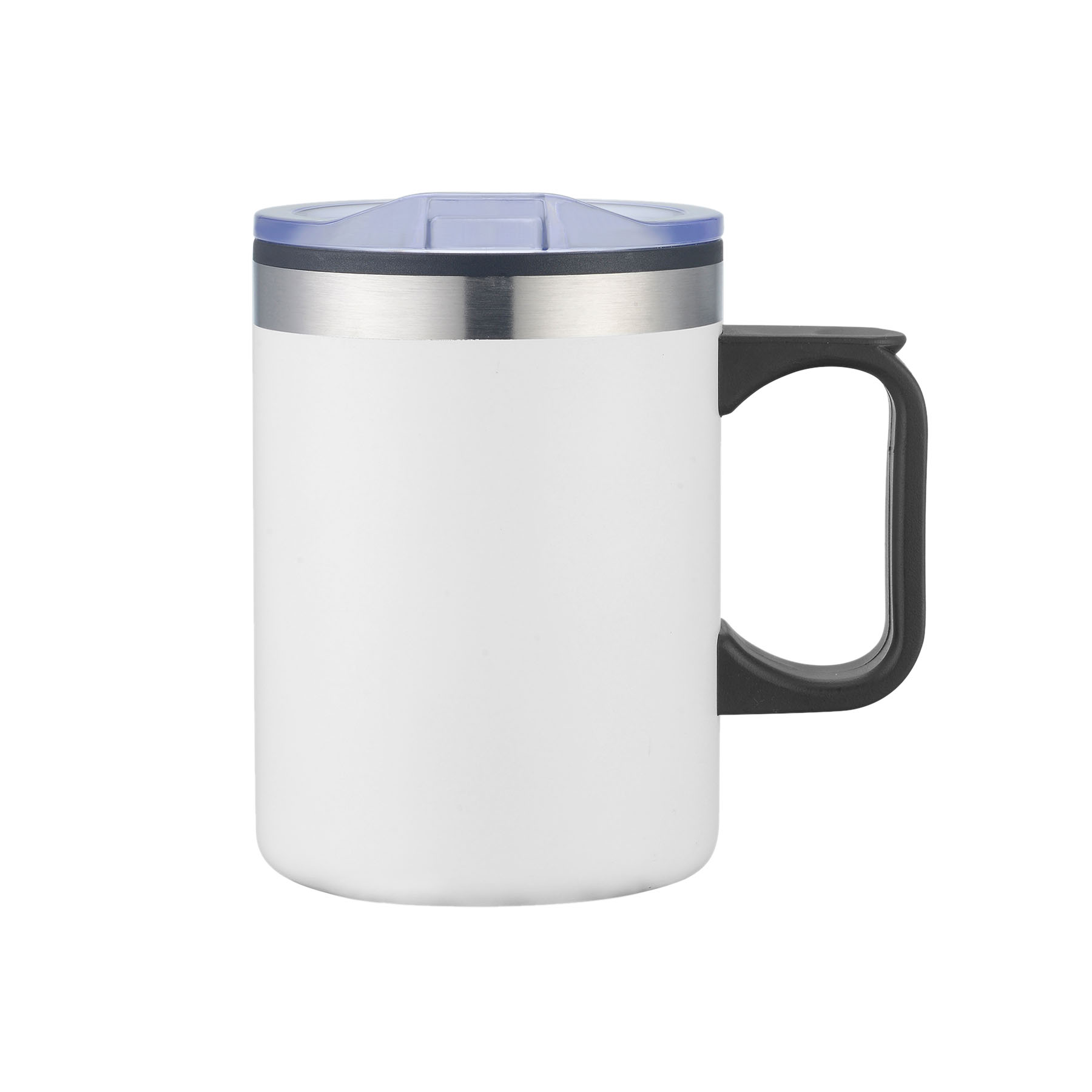 14oz. Double Wall Camping Mug w/ Clear Lid 10