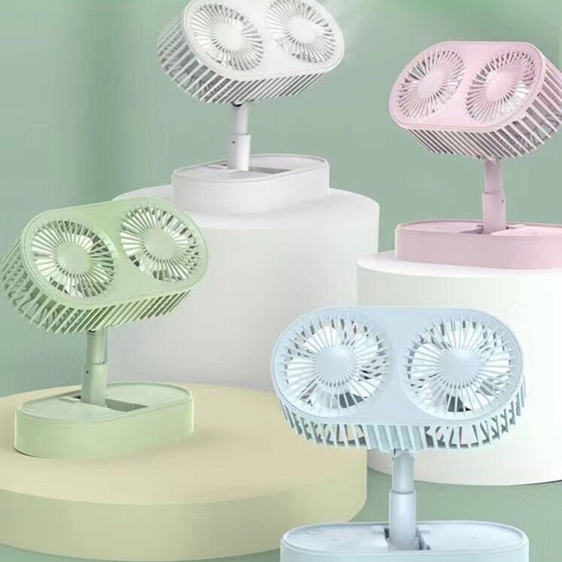 Dual Head Desktop Fan 2