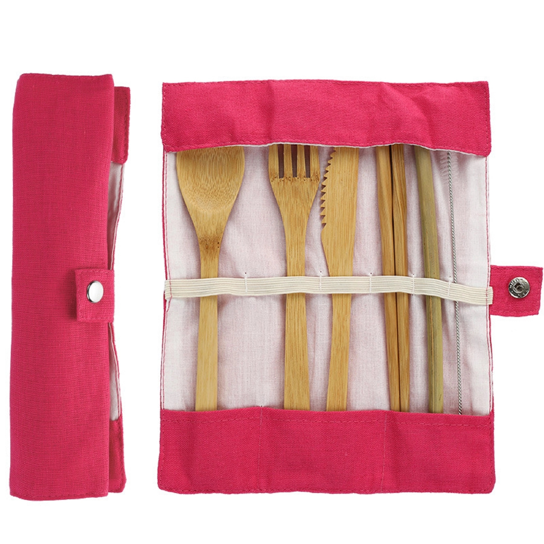 Reusable Bamboo Travel Utensils Set 4