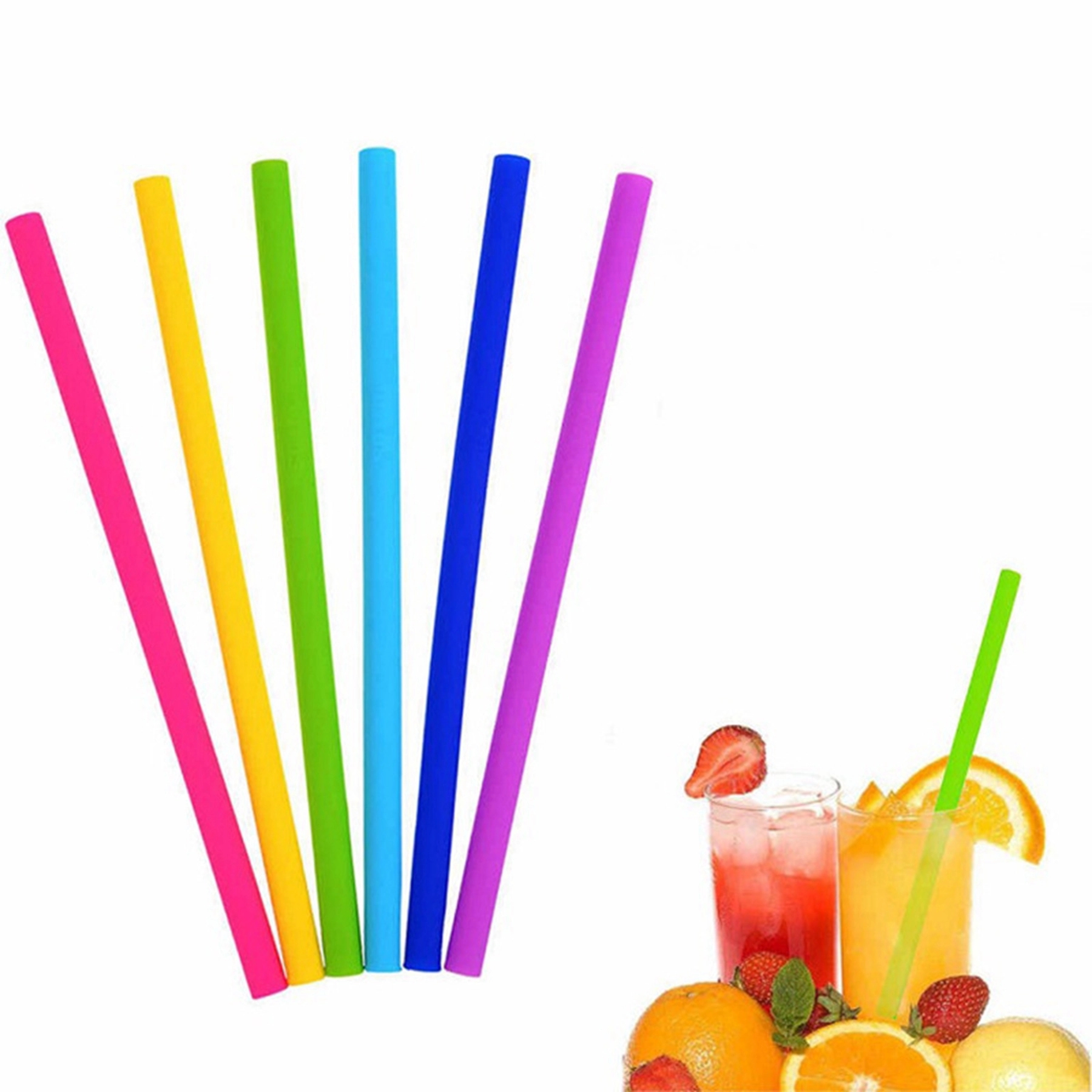 Tumbler Straight Silicone Reusable Straw – Food-Grade, BPA-Free, Replacement for 30–40 oz Tumblers 1