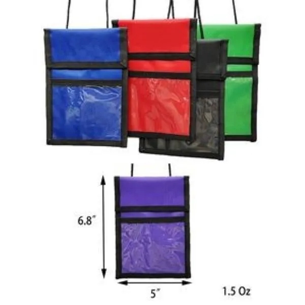 Neck Wallet With Clear Pockets 2