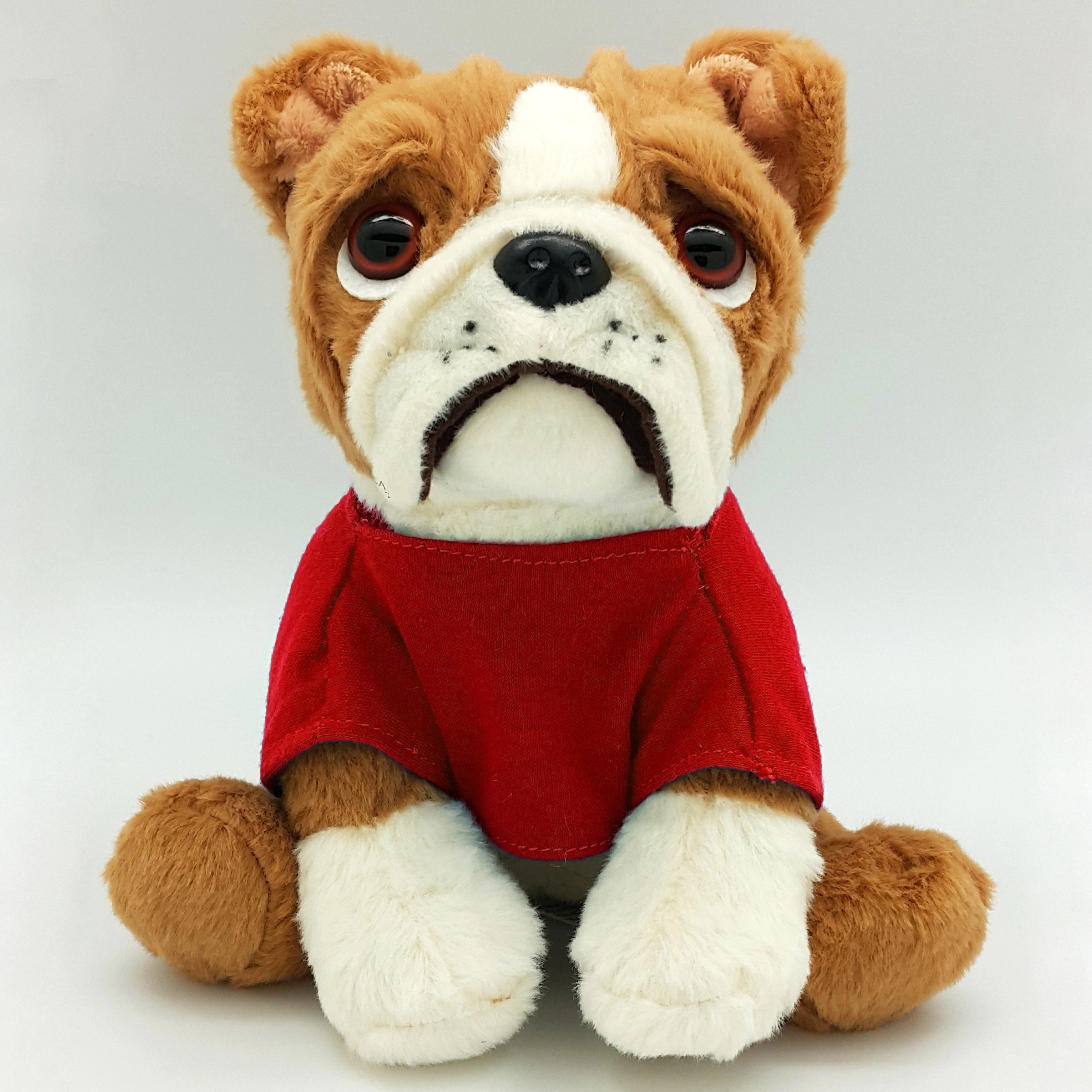 8" Medium Sitting Dog - Large Eyes Bulldog 2