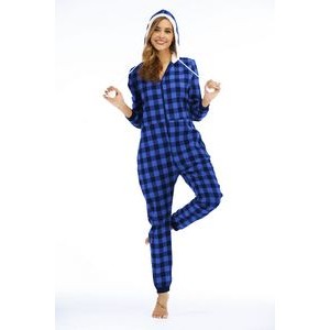 Women'S Fleece Non-Footed Onesie Loungewear 4