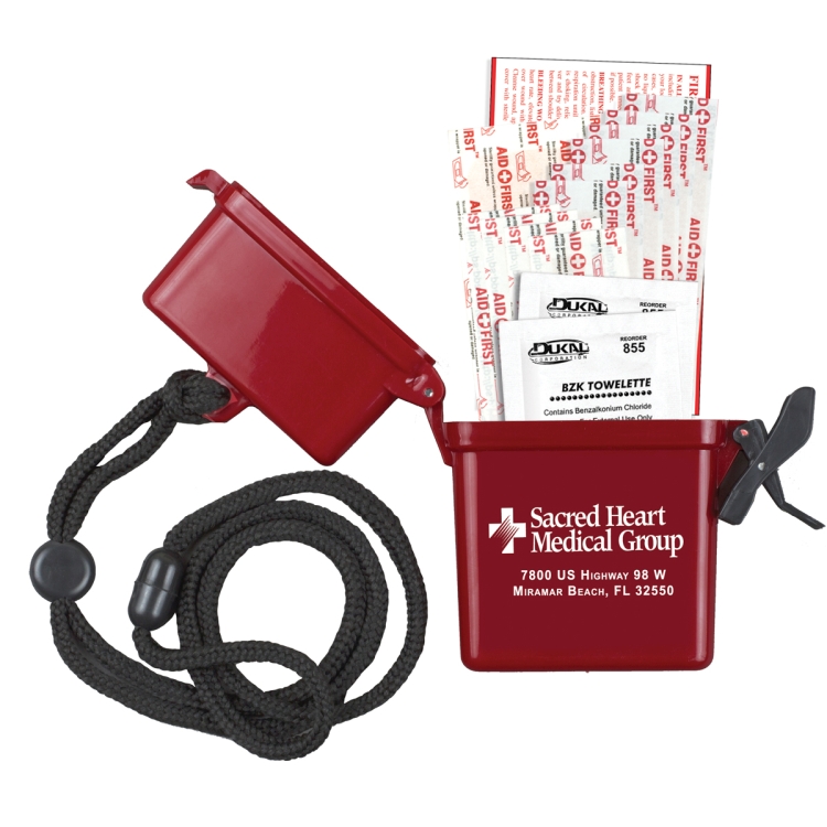 "EZ CARRY KIT 3" 13 Piece First Aid Kit Thirteen Components Inserted Into Hard Plastic Hinged Top Wa 3