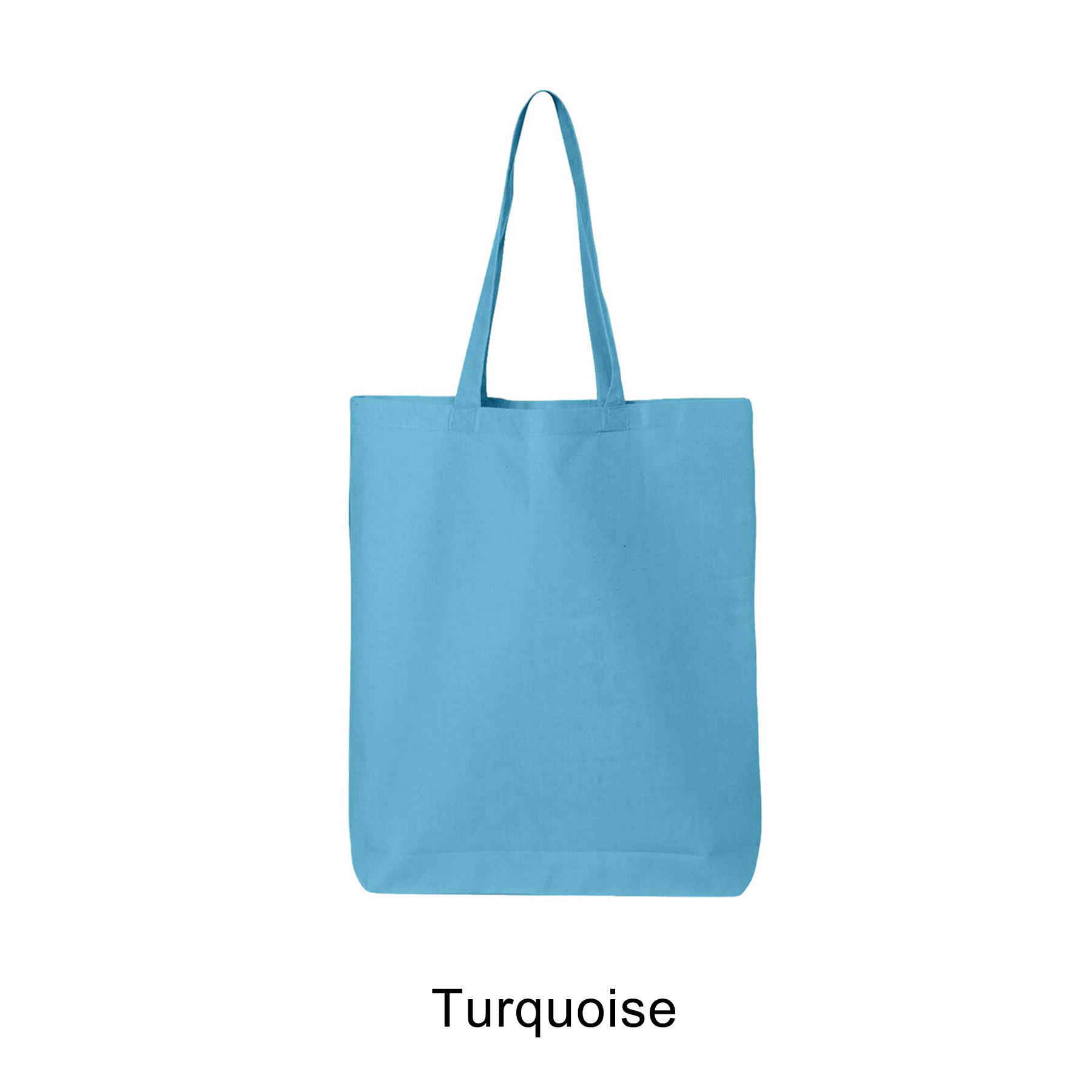 6 oz. 100% Cotton Canvas Tote Bag w/Bottom Gusset 34