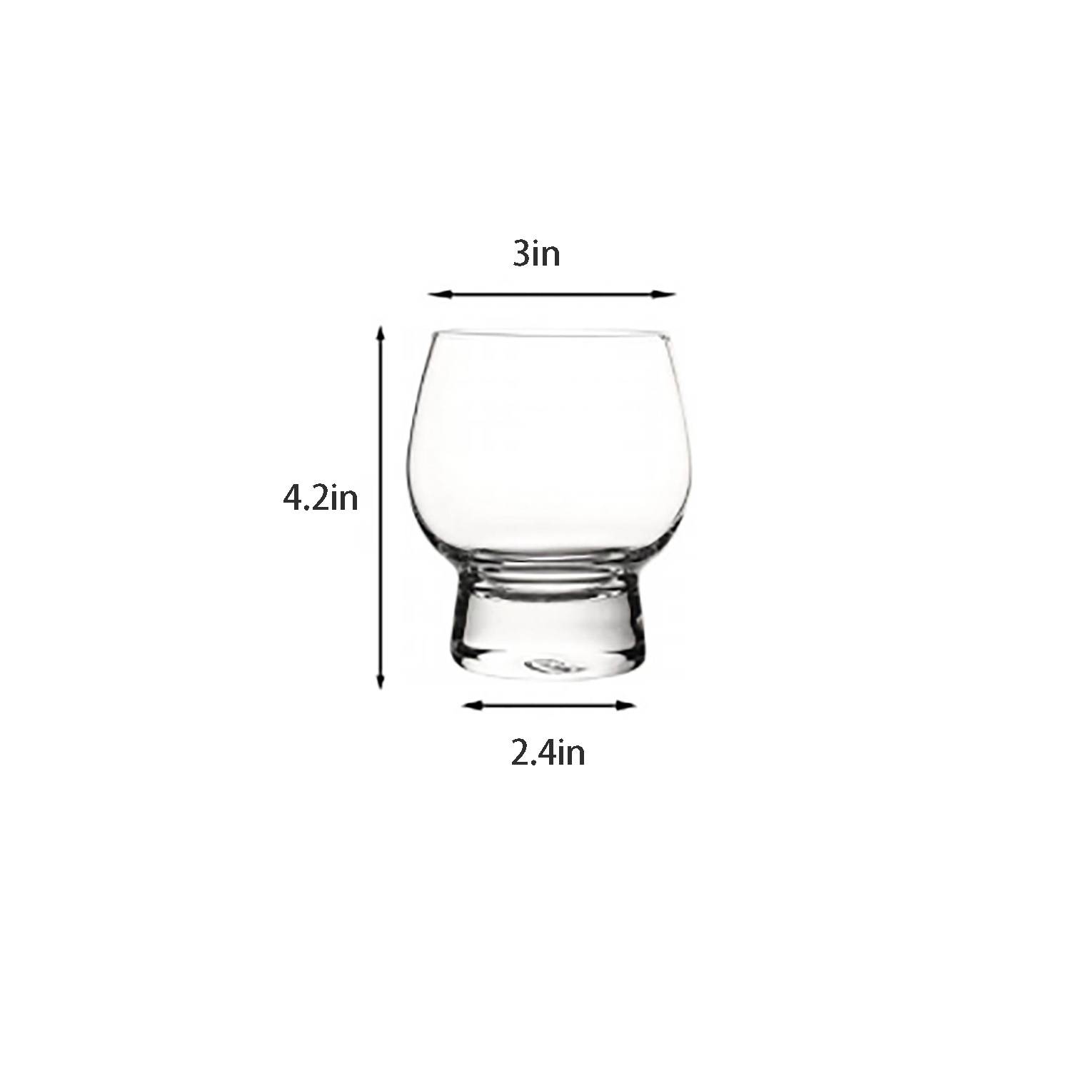 13oz Heavy Base Curved Drinking Glass 5