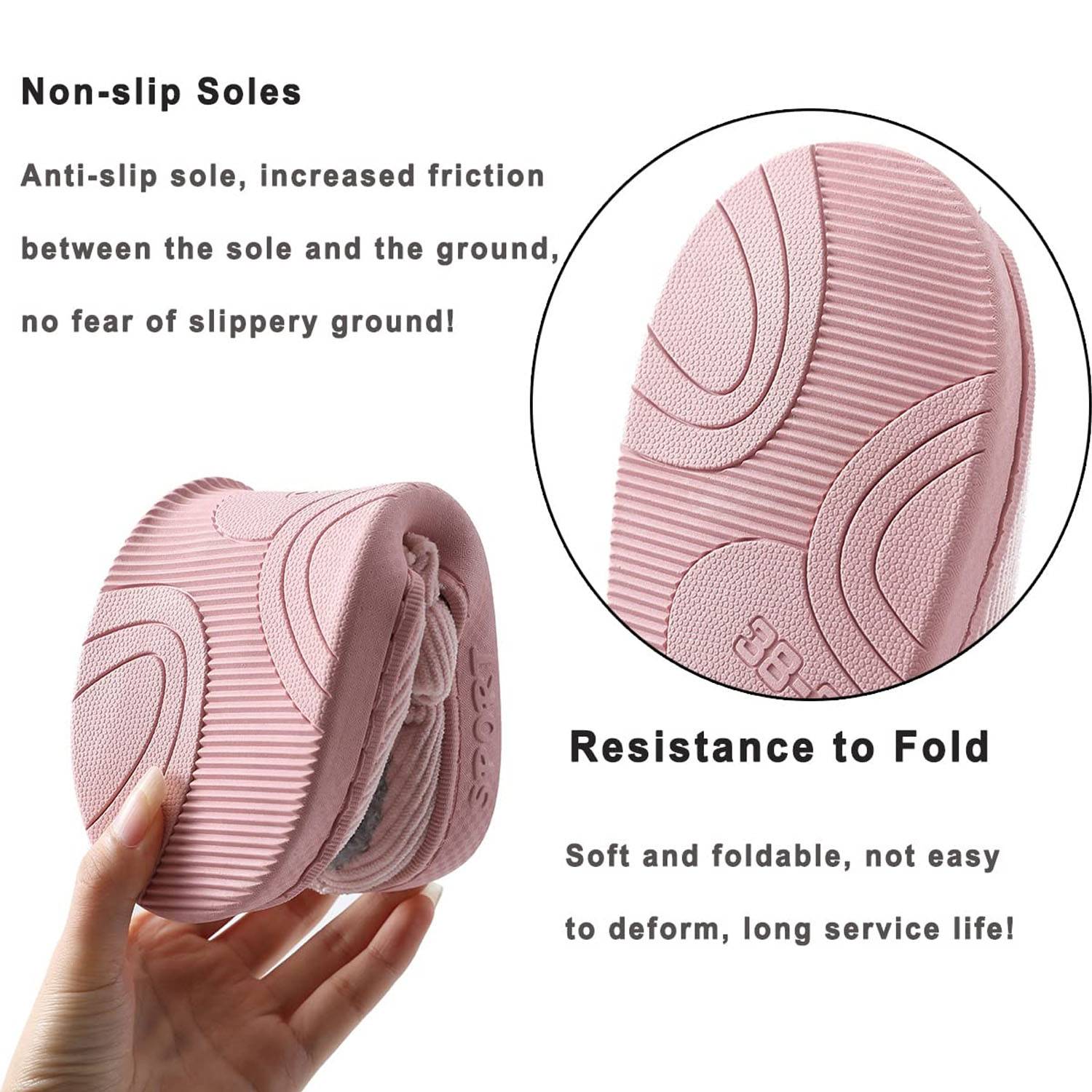 Solid-colored Plush Warm Slippers 1