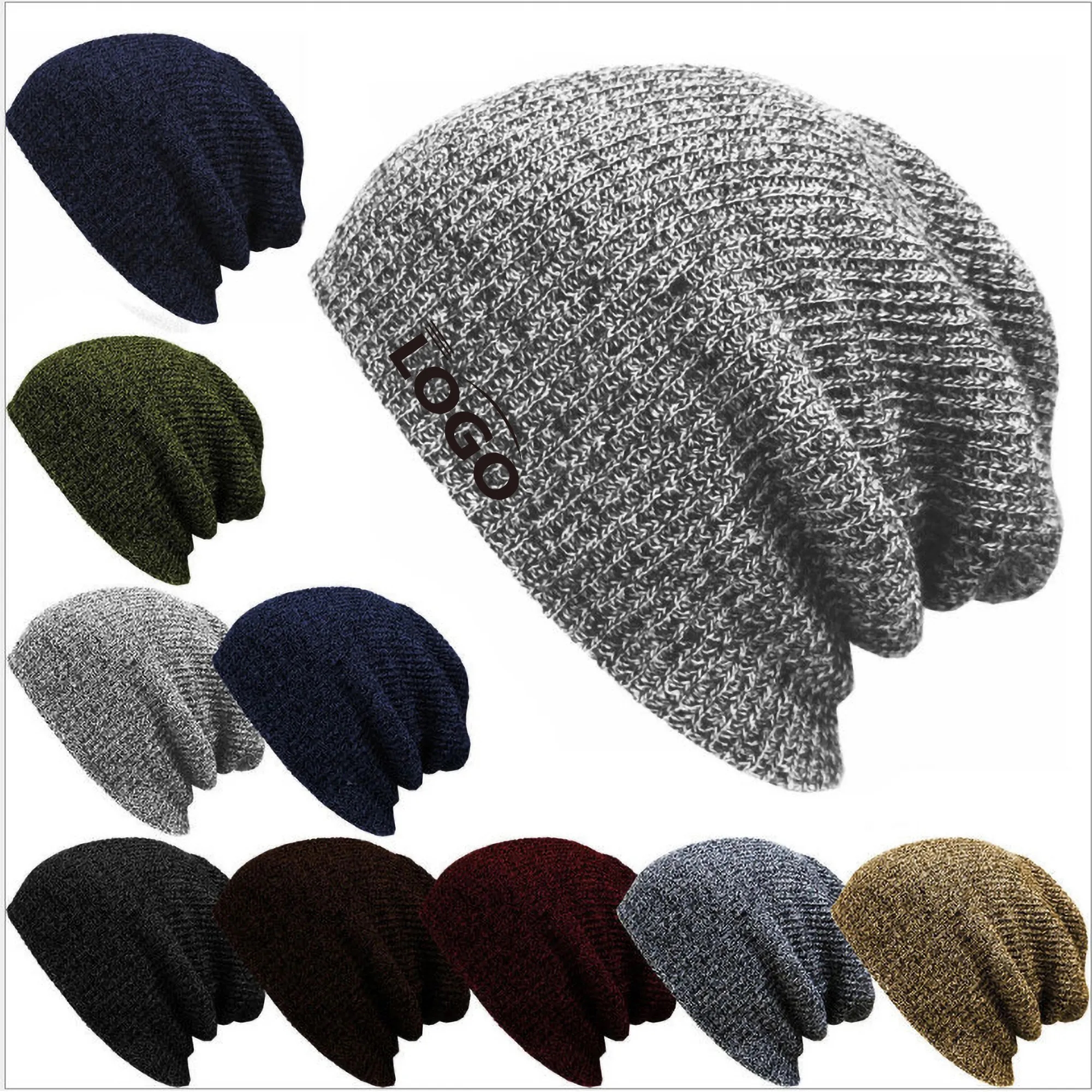 Unisex Cuffed Cap Warm Cozy Winter Beanies Knit Hat 2