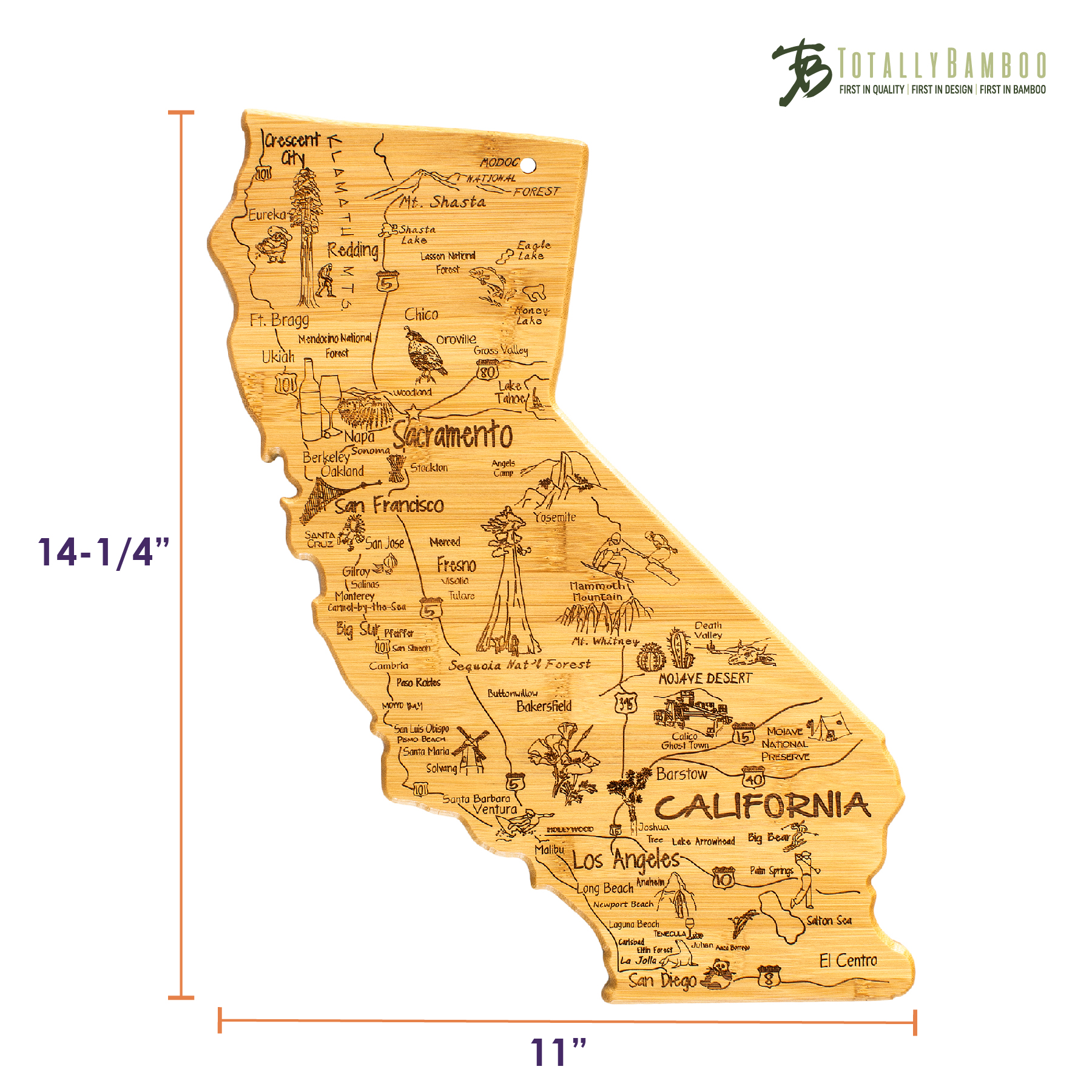 Destination California Cutting & Serving Board 9
