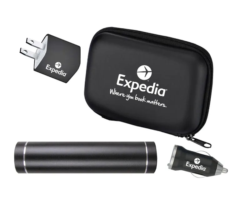Traveler Aluminum Power Bank Gift Set 3