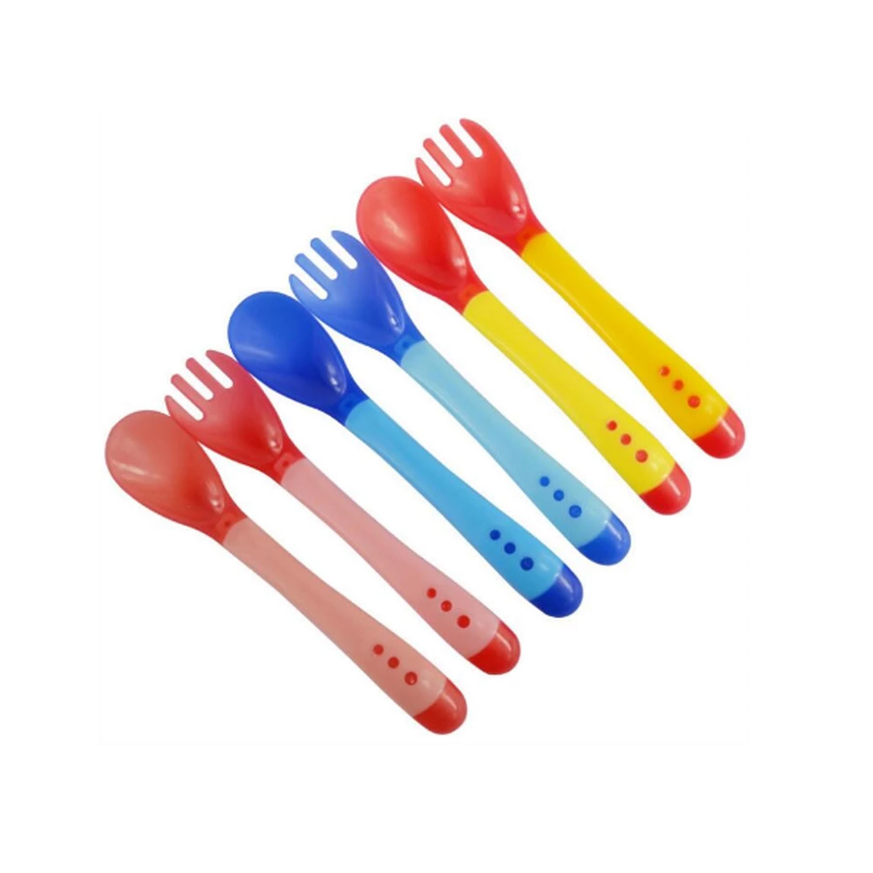 Soft Silicone Tip Heat Sensitive Infant Spoon 3