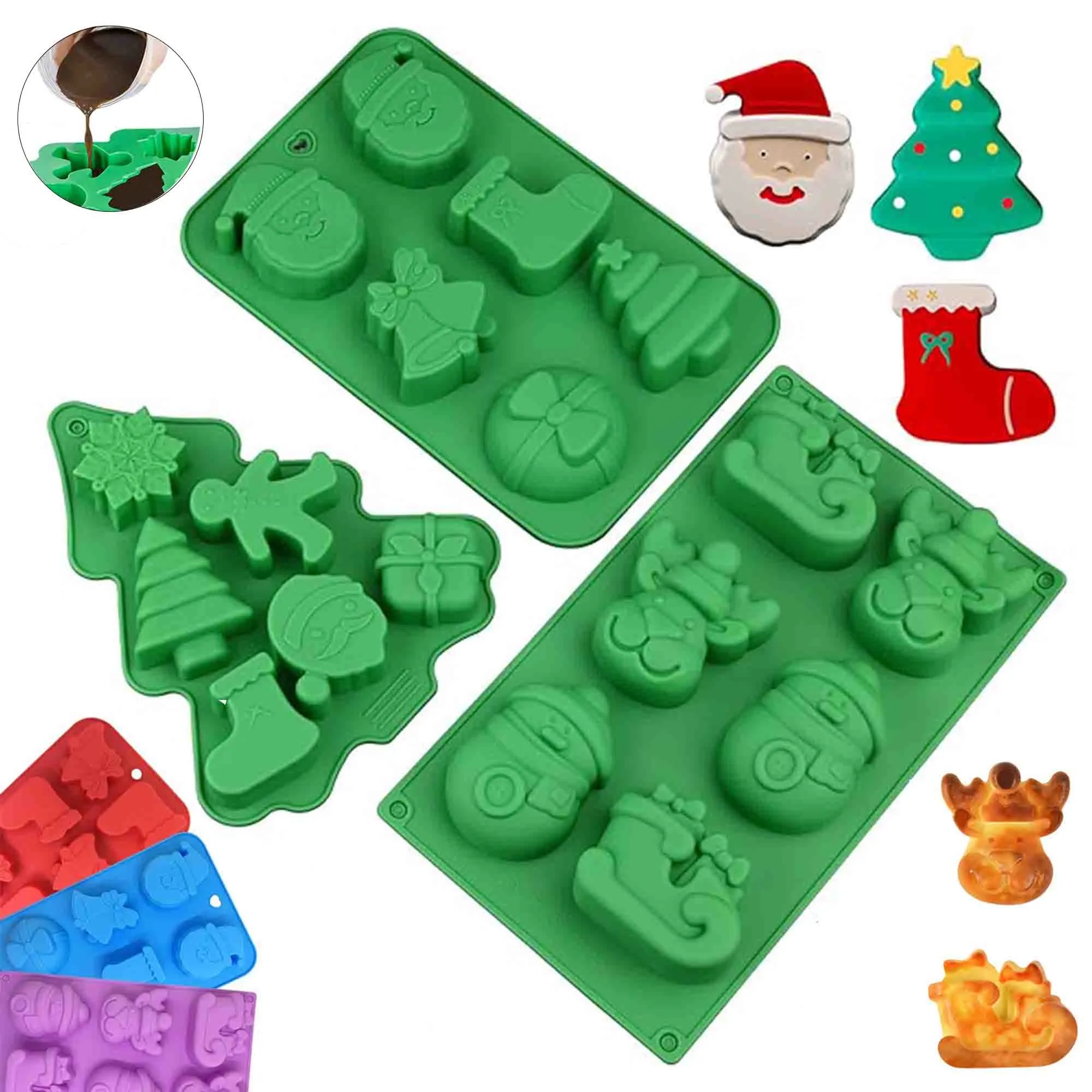 DIY Silicone Christmas Chocolate Baking Mold 3