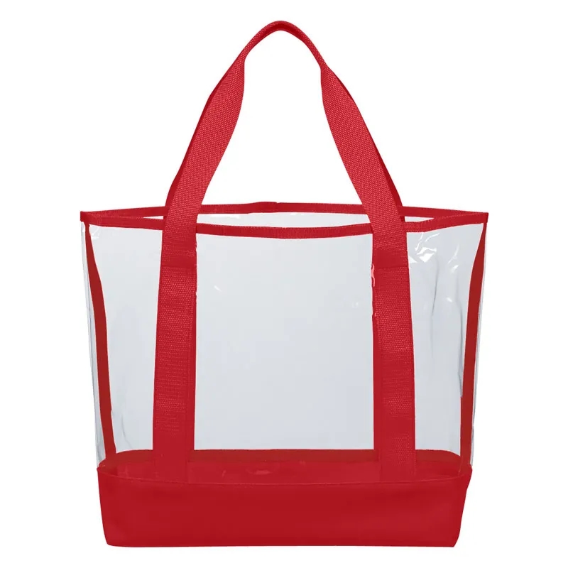 Imprinted Clear Casual Tote Bags 5