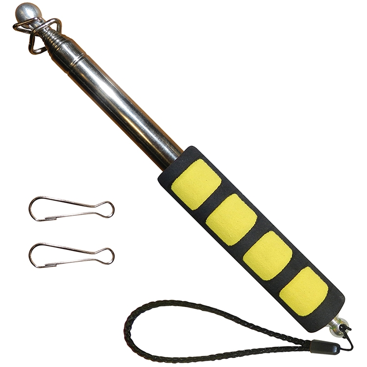 Handheld Telescopic Flagpole - Yellow Handle 5
