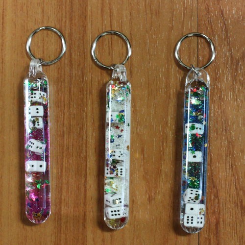 KEY CHAIN LIQUID DICE WAND 1