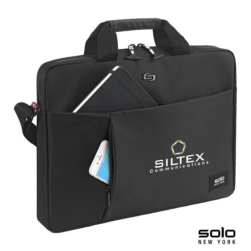 Solo New York Lead Slim Briefcase 16