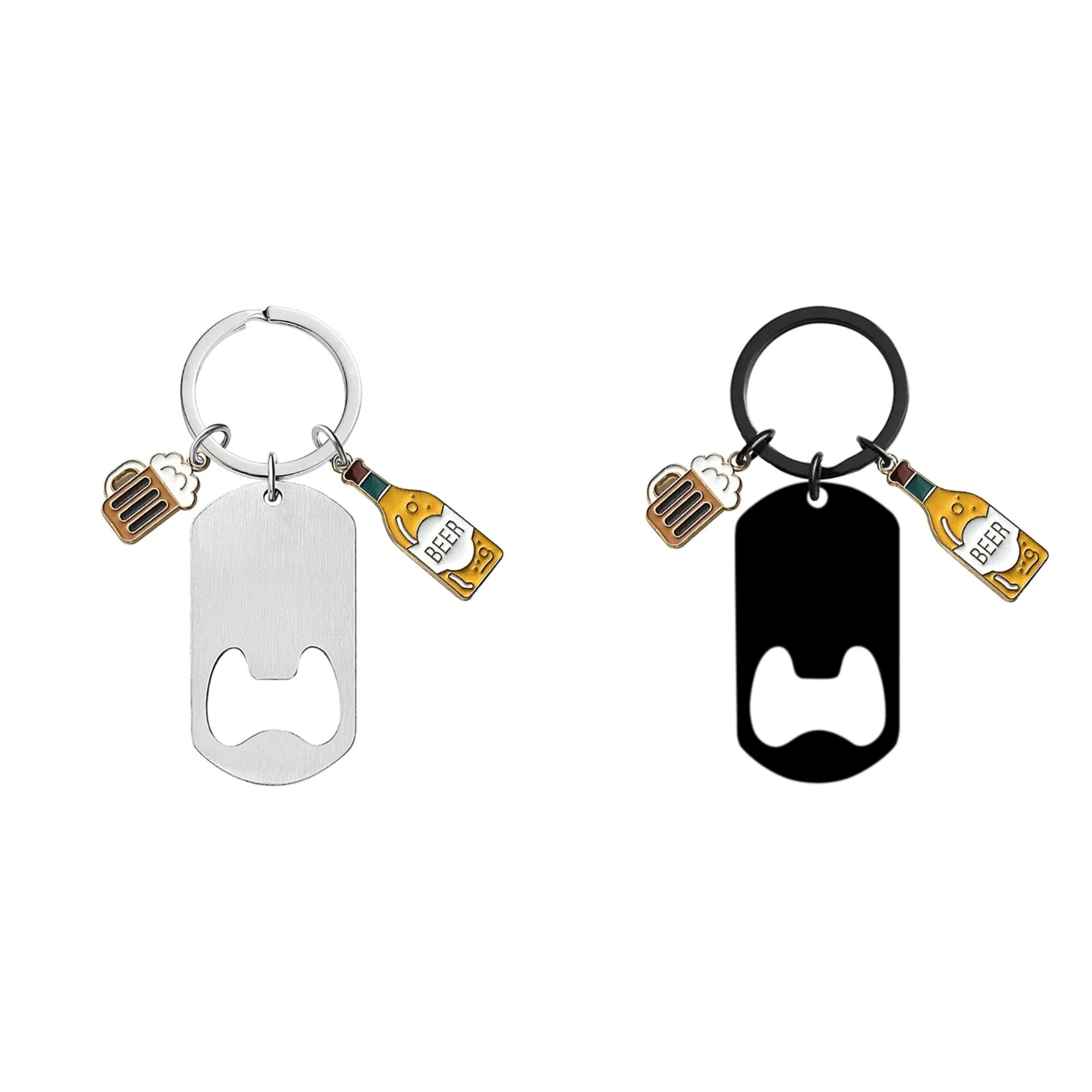 Beer Bottle Small Pendant Corkscrew Keychain 5