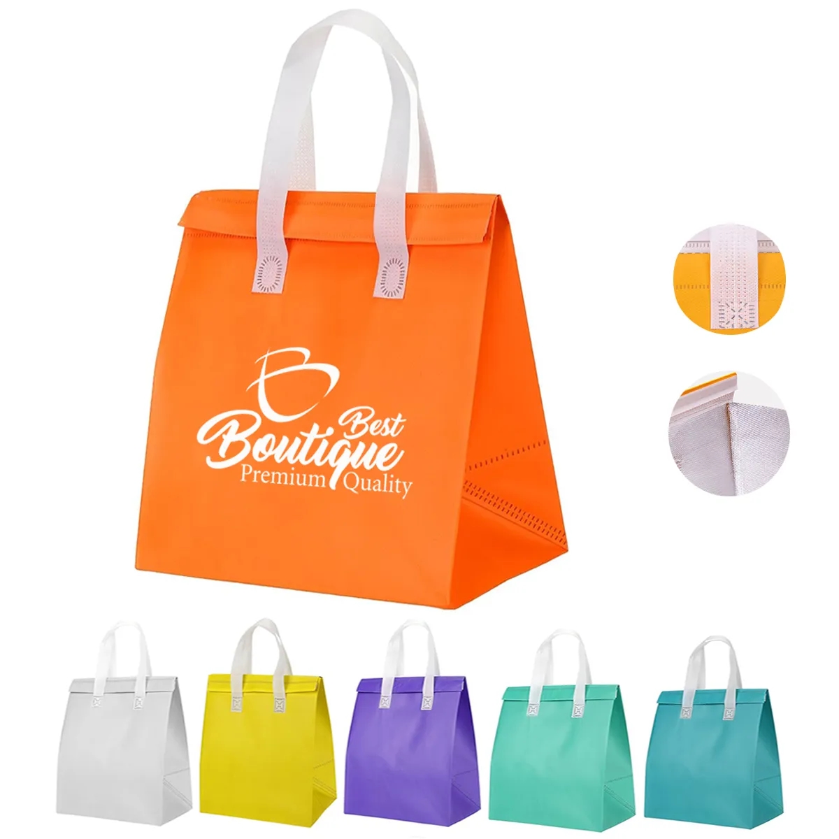 Reusable Non-Woven Insulated Grocery Tote Bag 3