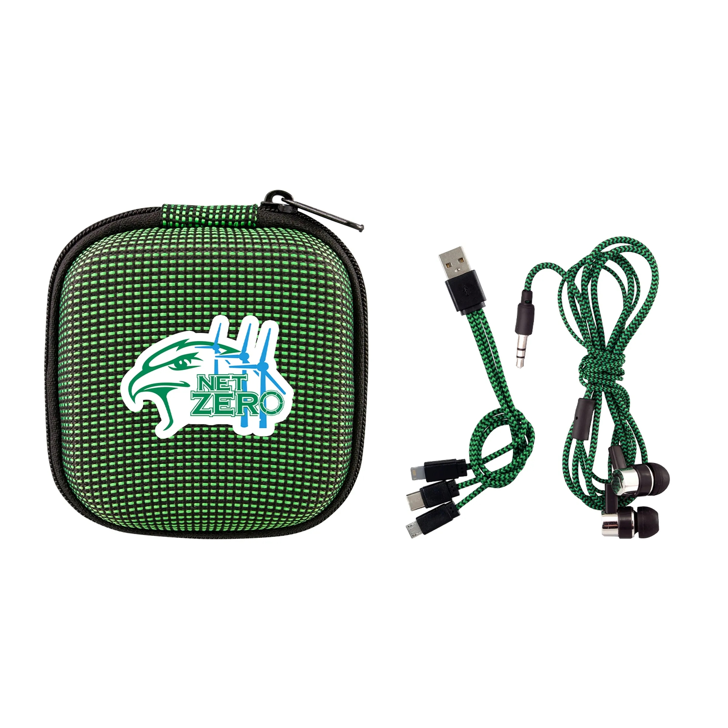 TEXTURED CHARGING CABLE EAR BUD KIT 10