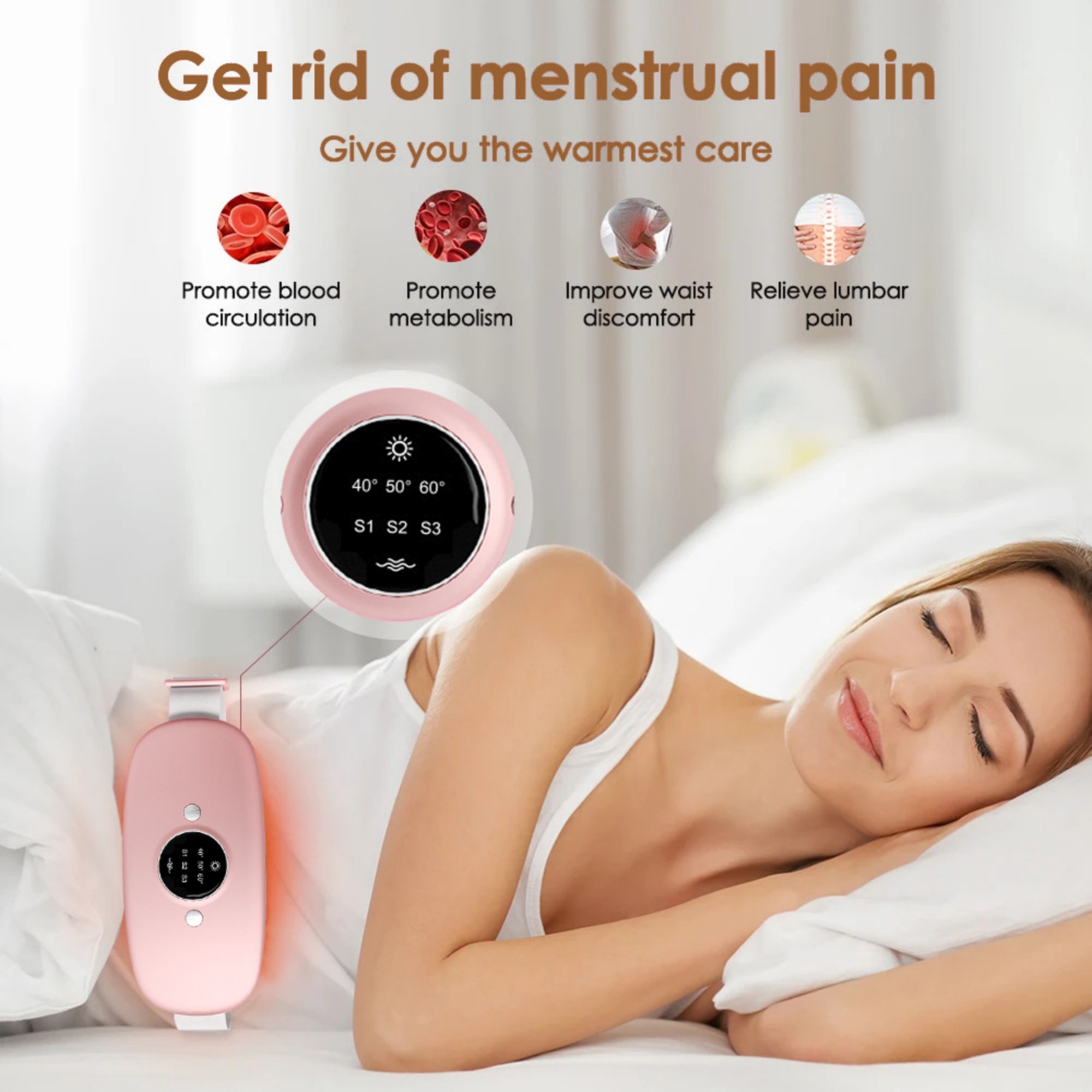 Digital Display Heating Menstrual Belt 4