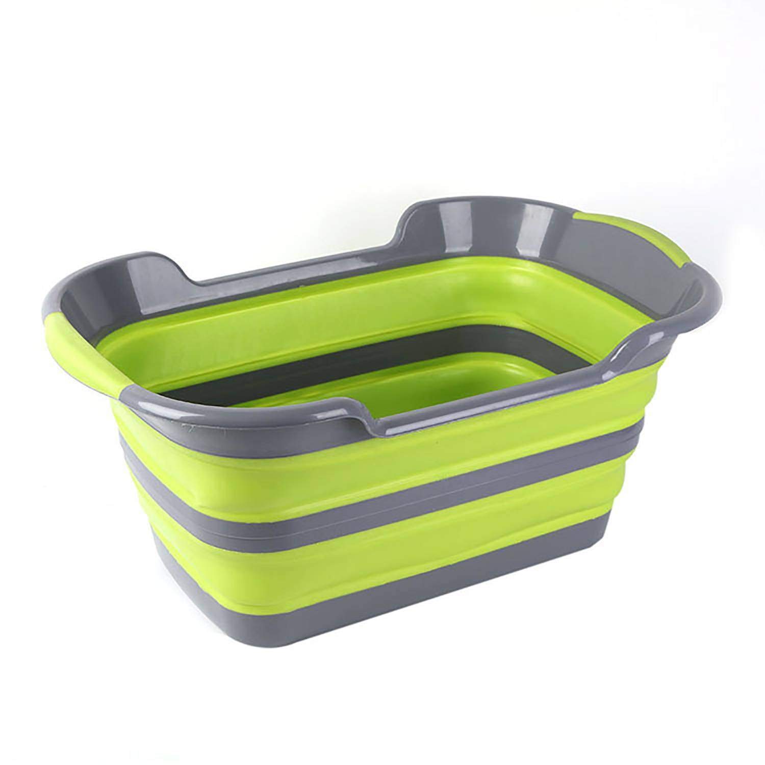 Foldable Plastic Pet Bathtub w/ Drainage Hole 5