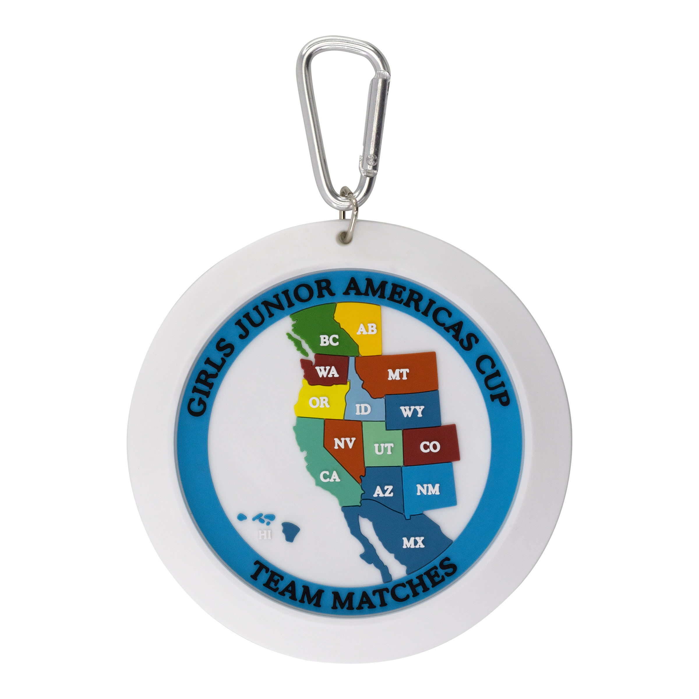 Golf Putt Target PVC Bag Tag 2