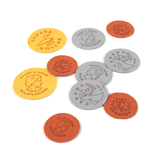 Canadian Seed Paper Coin Packs 5