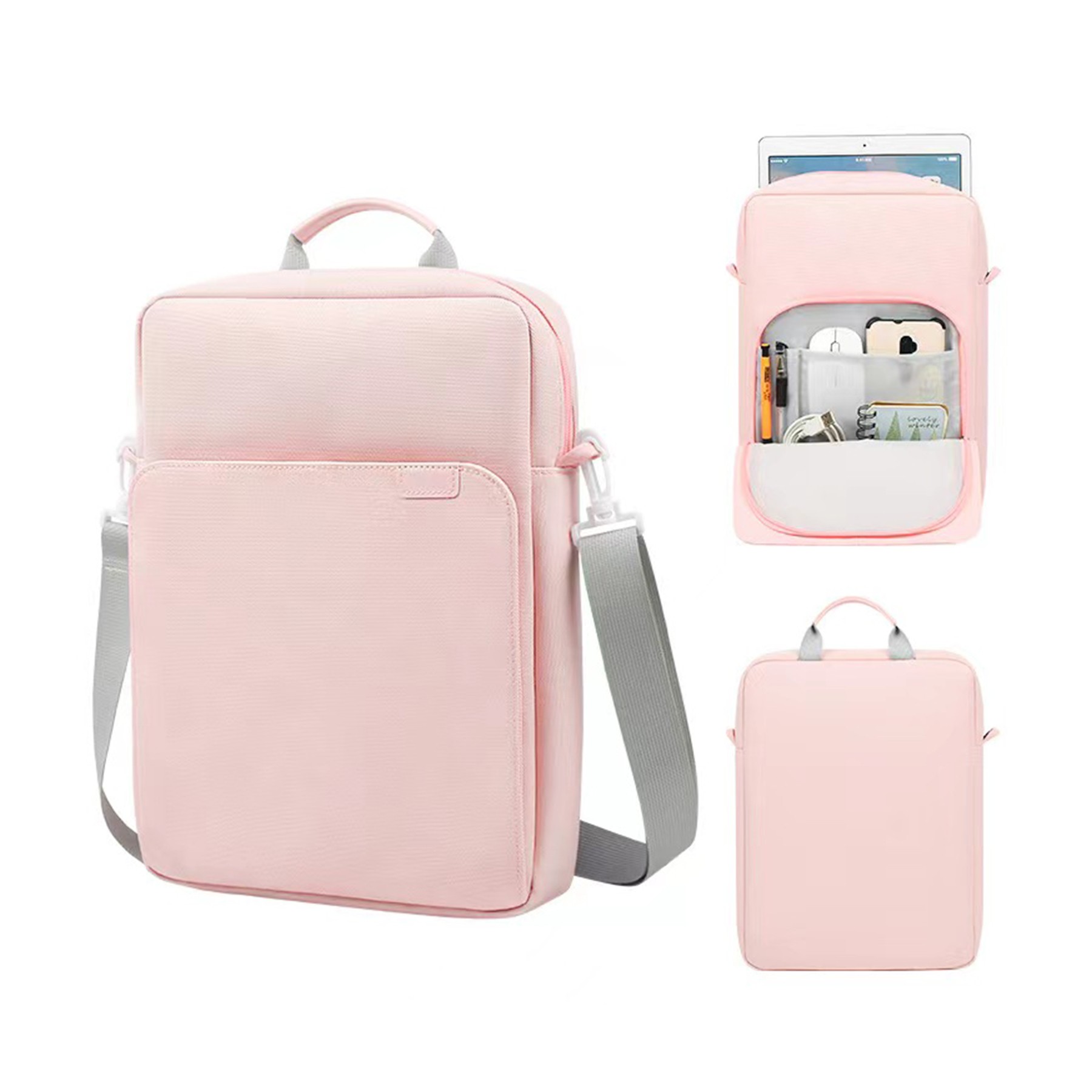 13.3 14 Inch Laptop Sleeve Bag with Shoulder Strap 6