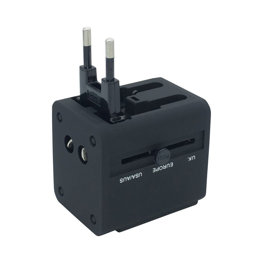 Universal International Travel AC Adapter W/USB Port 7