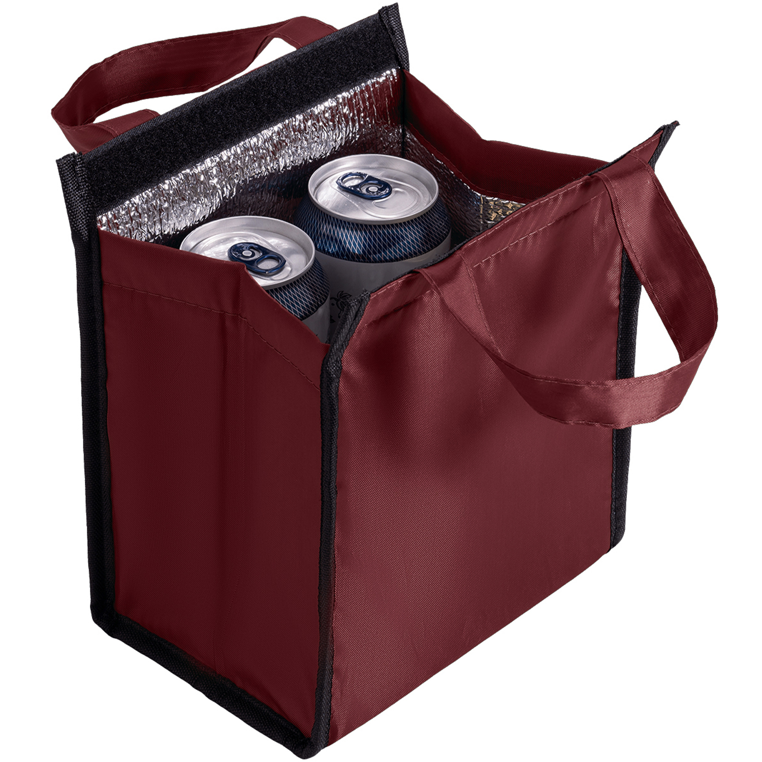 210D Insulated Lunch Tote Bag w/ Self Fabric Handles 3