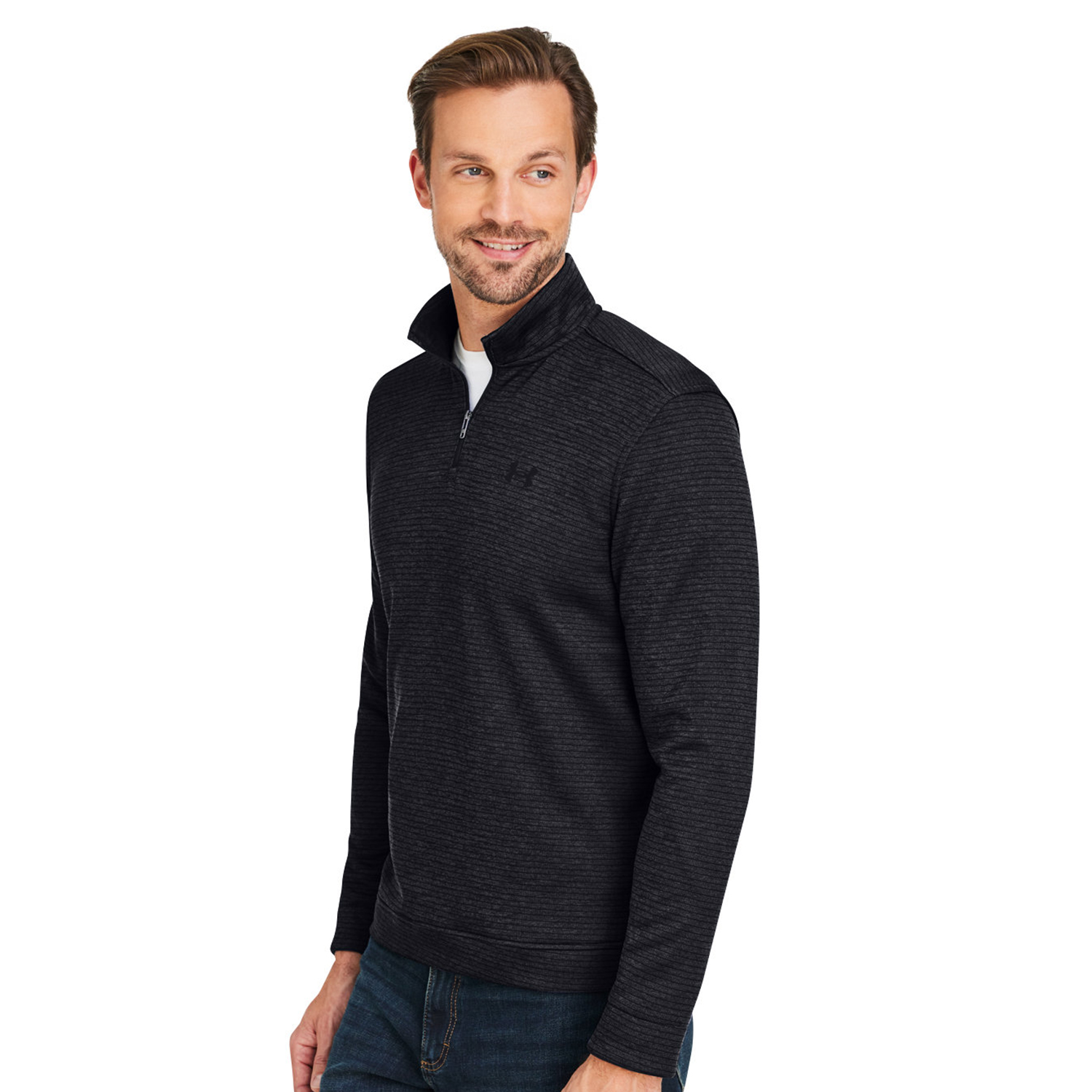 Under Armour Men's Storm Sweaterfleece Quarter-Zip, custom hoodie or sweatshirt with logo imprint 10