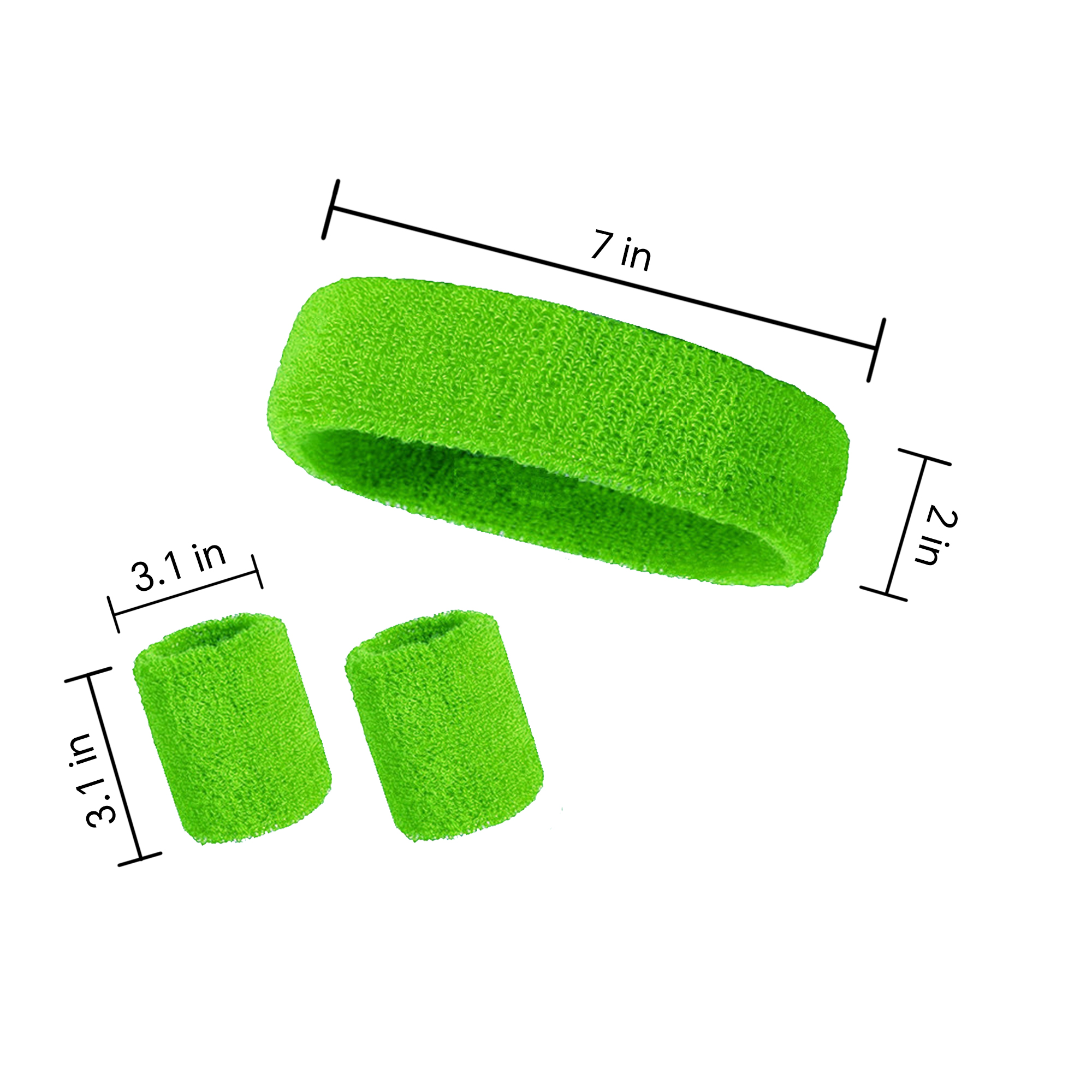 Exercise Headband and Wristband Set 10