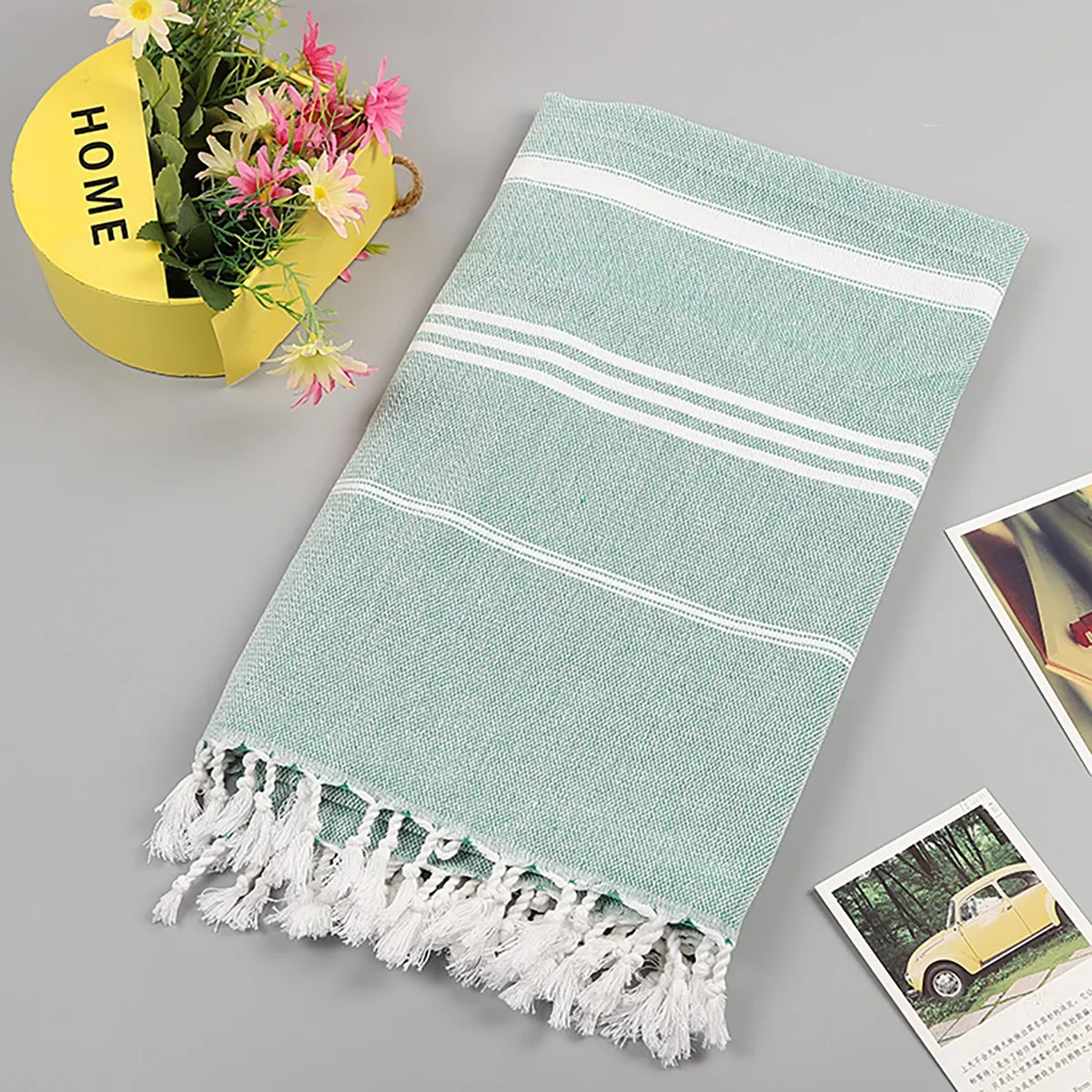 Turkish Beach Quick Dry Towels with Tassel 2
