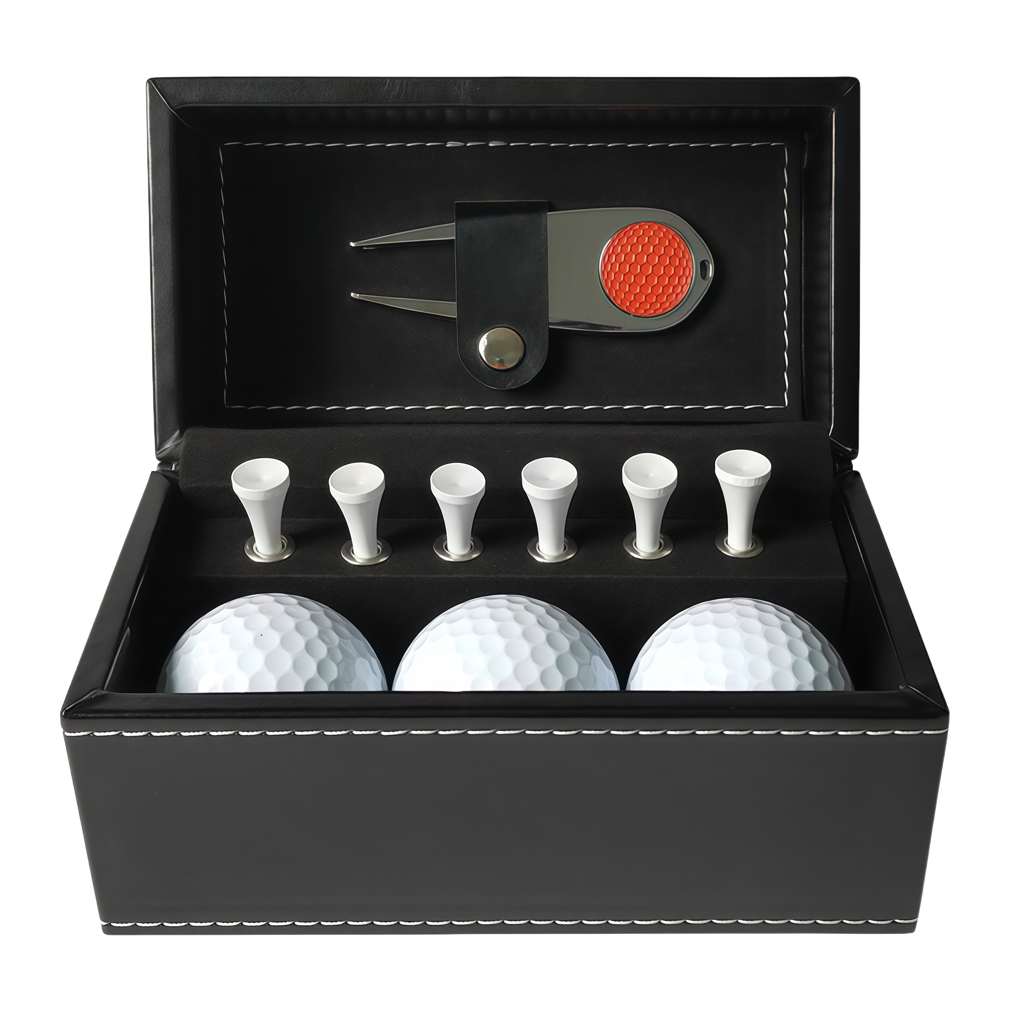 10-Piece Golf Gift Set with Leather Box 4