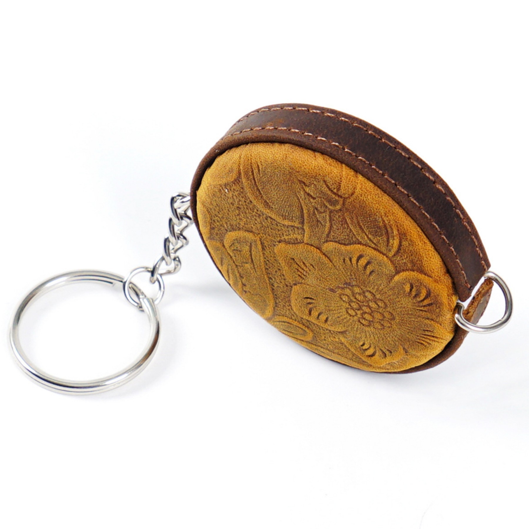 Mini Tape Measure With A Cowhide Shell 1