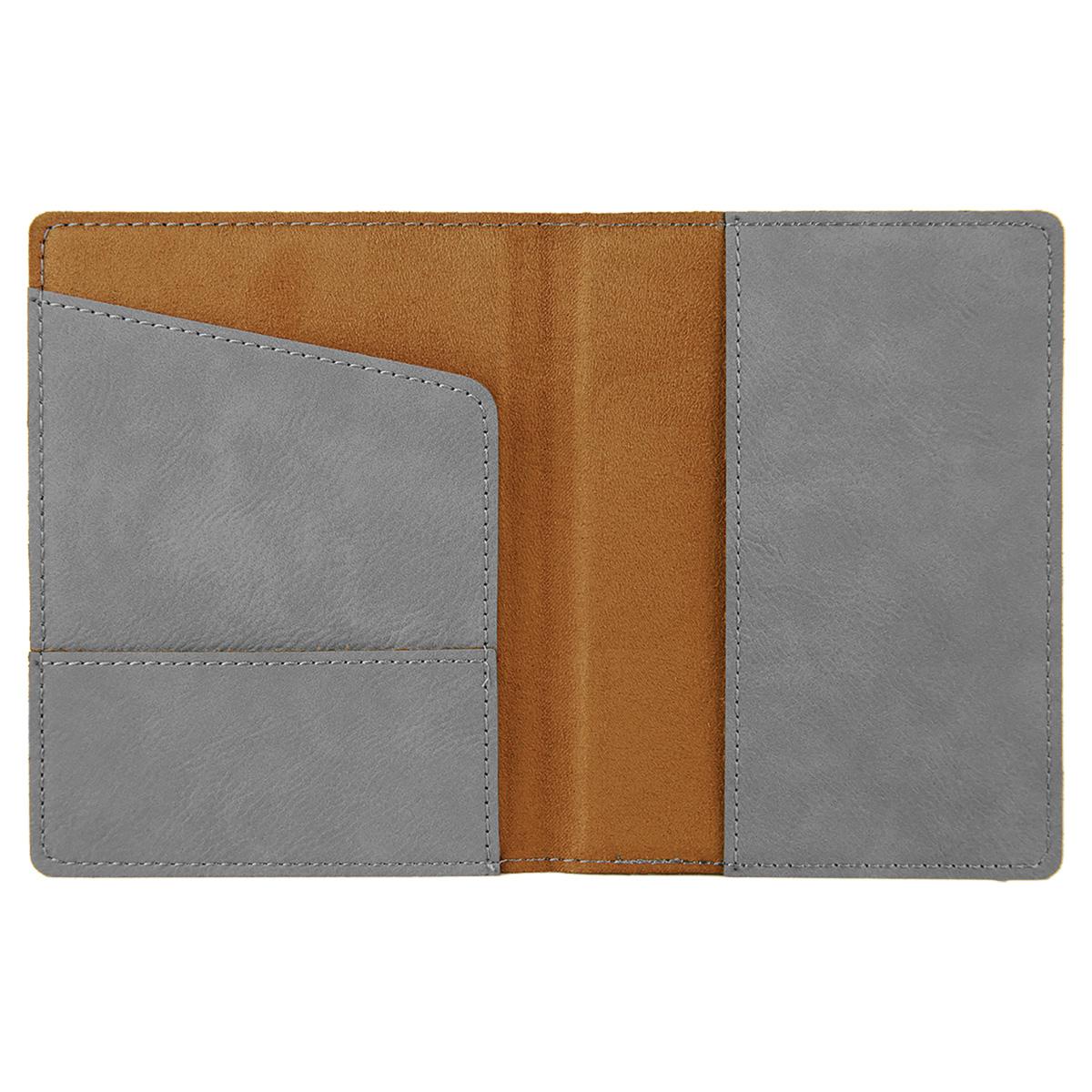 Gray Leatherette Passport Holder 7