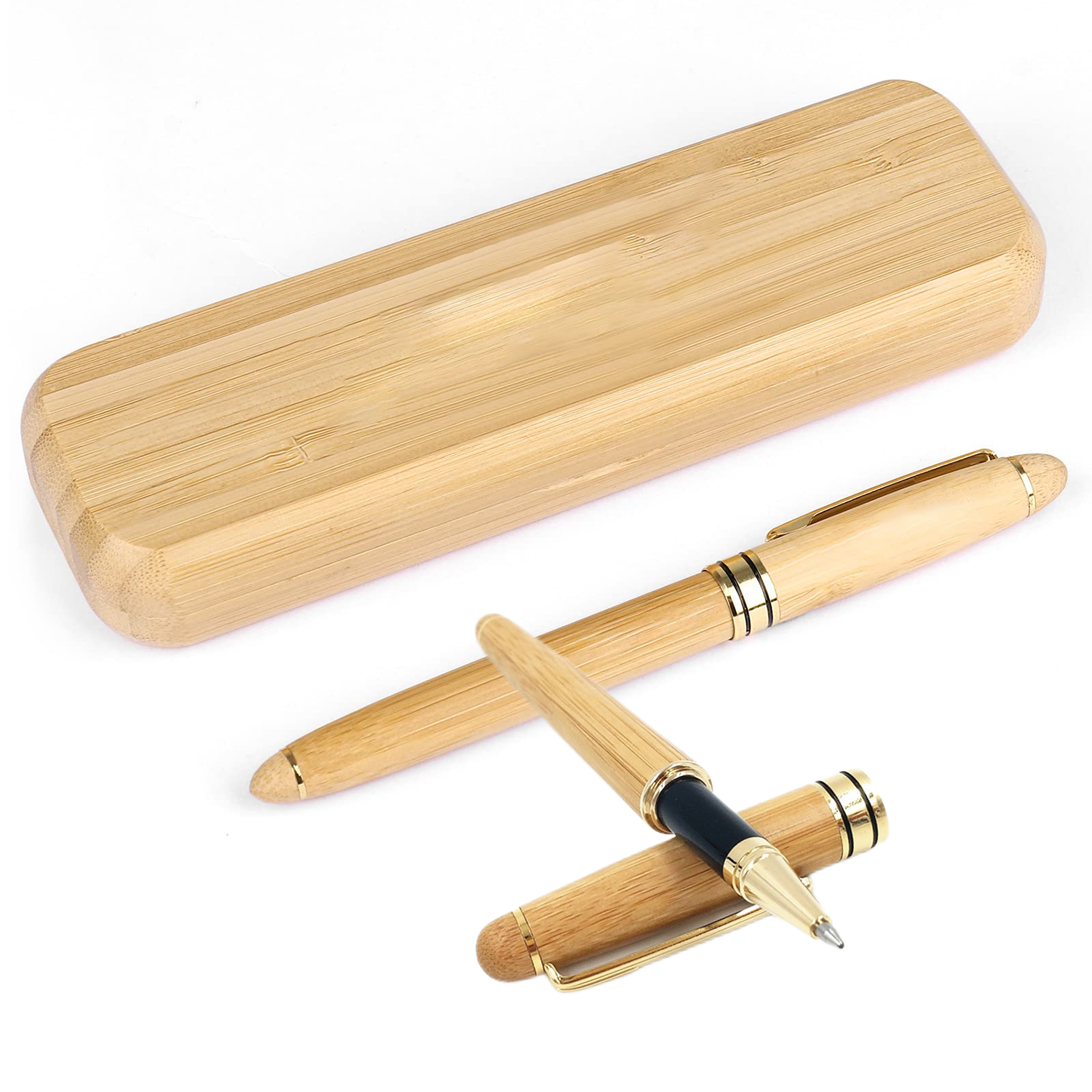 Bamboo Ballpoint Pen Set 2