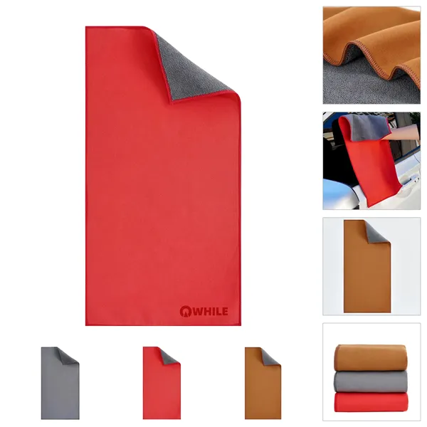 Double Sided Chamois Cleaning Car Cloth