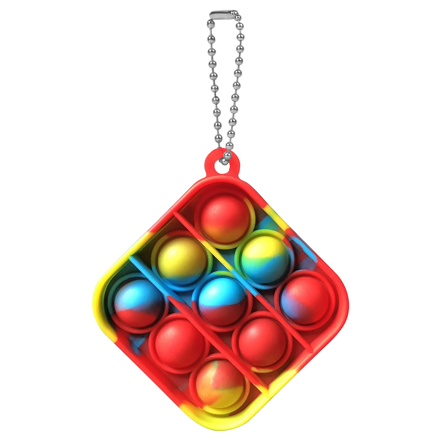 Round Mini Push Bubble Stress Relief Toy Keychain 13