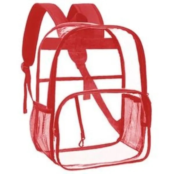 Water-Resistant Heavy Duty Clear PVC Transparent Backpack 3