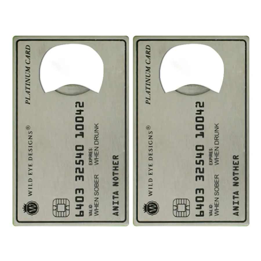 Platinum Card Shaped Bottle Opener 3