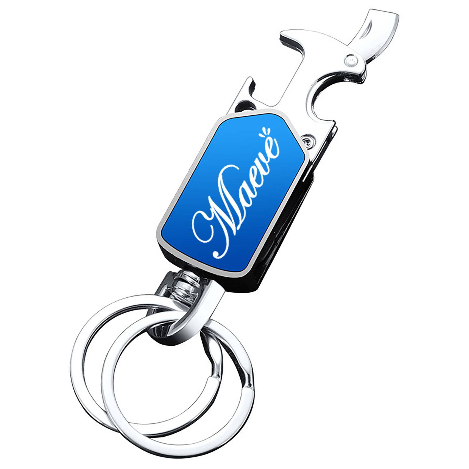 Universal 360° Rotatable Key Fob Holder Bottle Opener 2