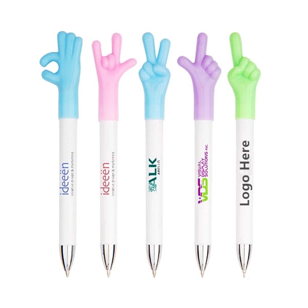 Finger Gesture Shaped Ball Point Pens 1