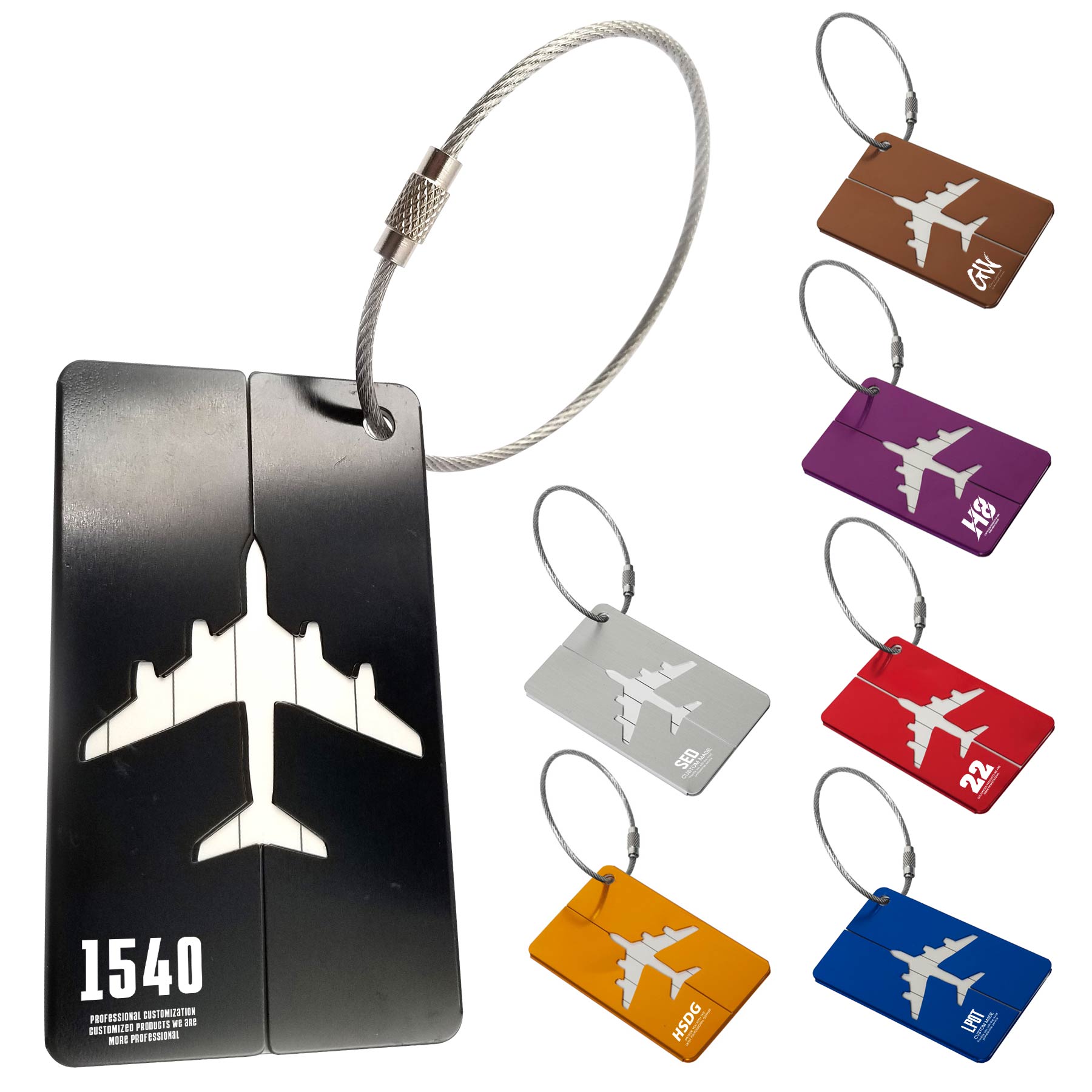 Aluminium Alloy Travel Luggage Tag 2