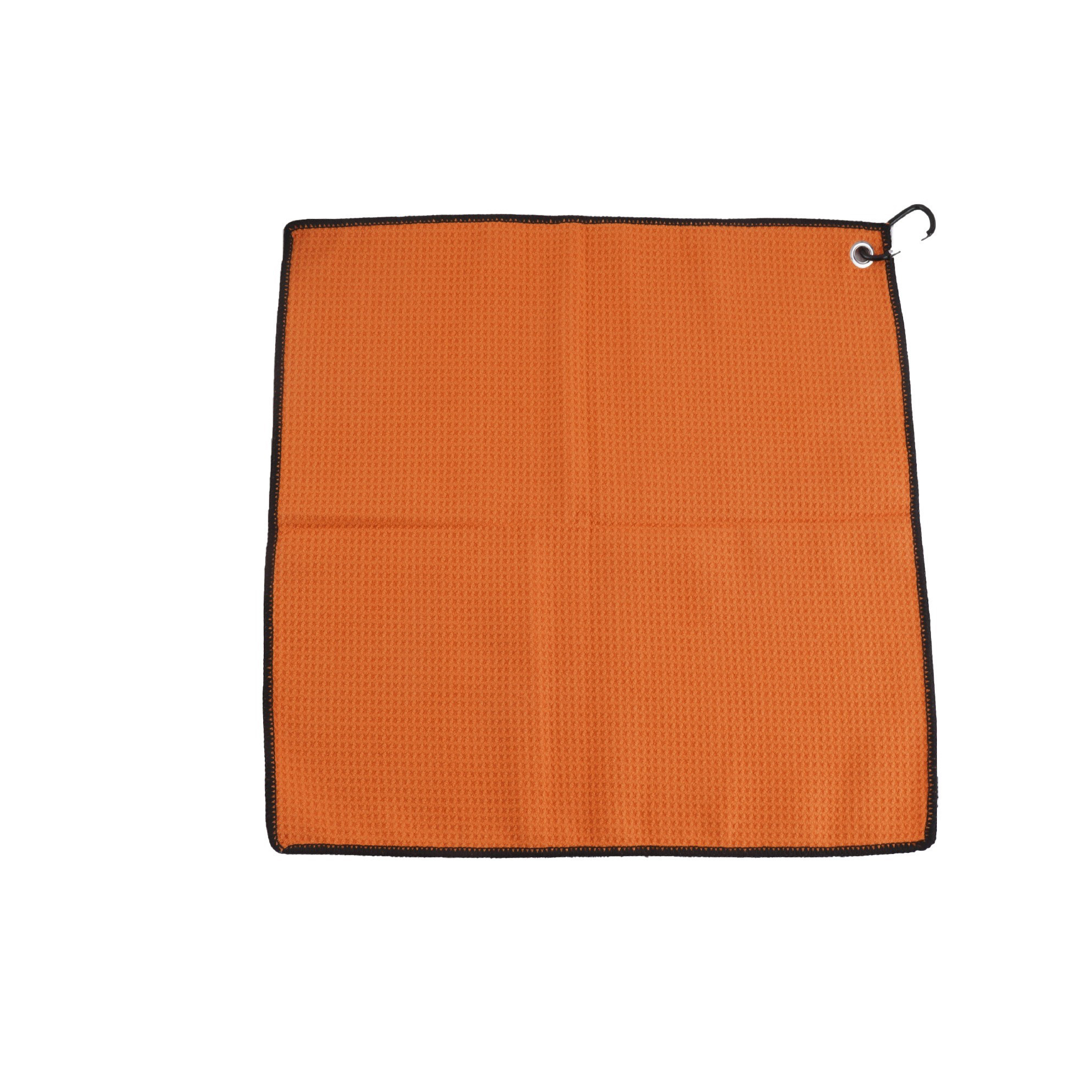 Twelve Inch By Twelve Inch Waffle Microfiber Golf Towel With Grommet 12