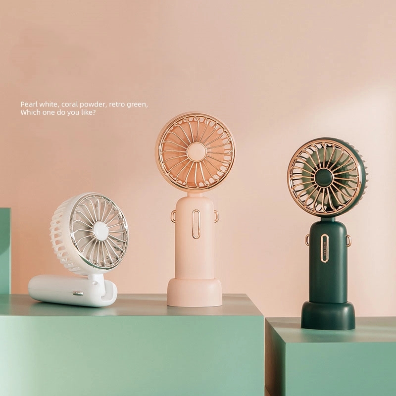 Custom USB Rechargeable Wearable Hanging Neck Fans 4